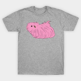 Pink Long Hair Guinea Pig T-Shirt